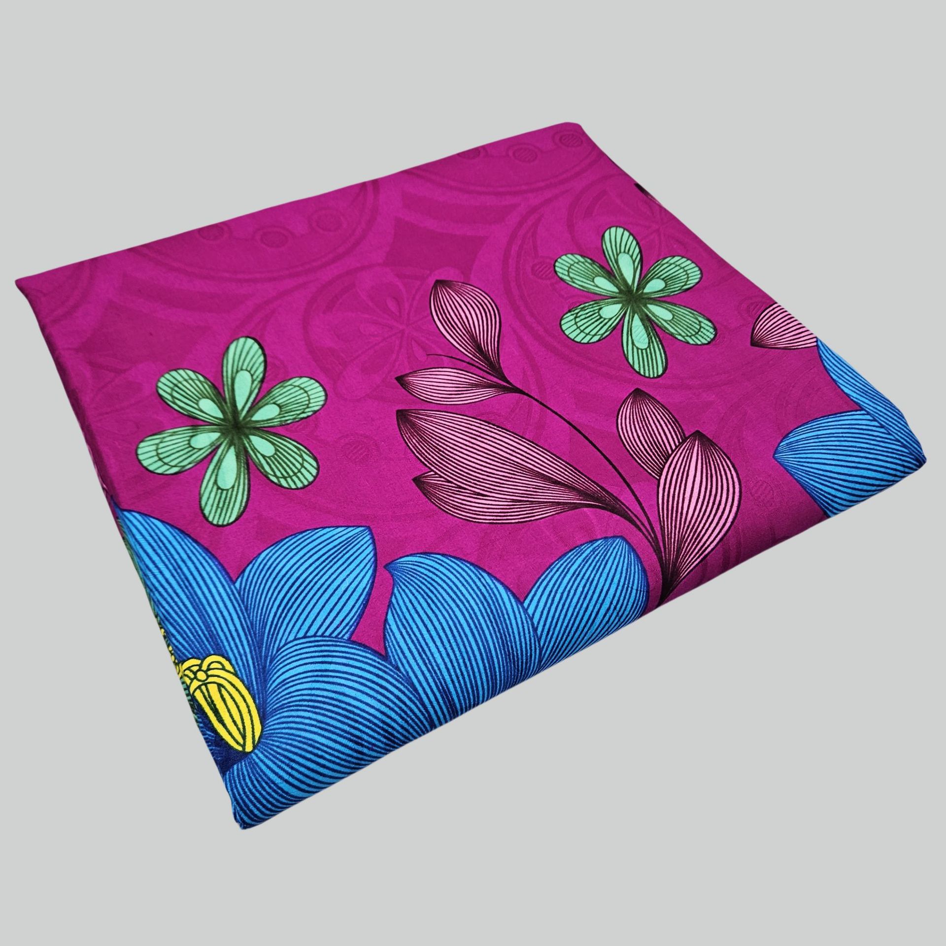 Floral Printed on Purple Blue  - Sewing Jackets recension och pris