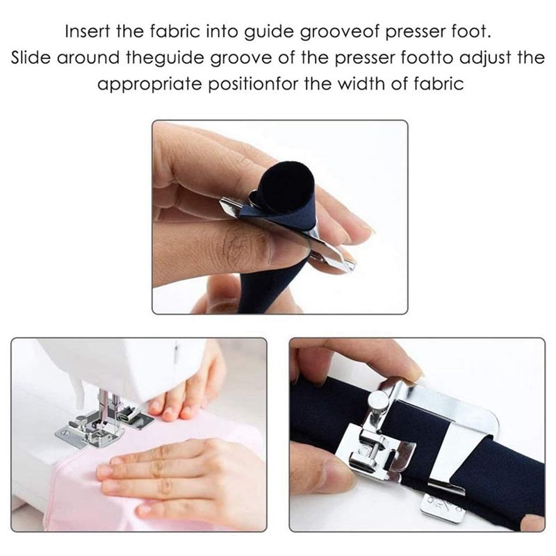 AA63 HOT 6 Pcs Rolled Hem Pres - Sewing Kit recension och pris