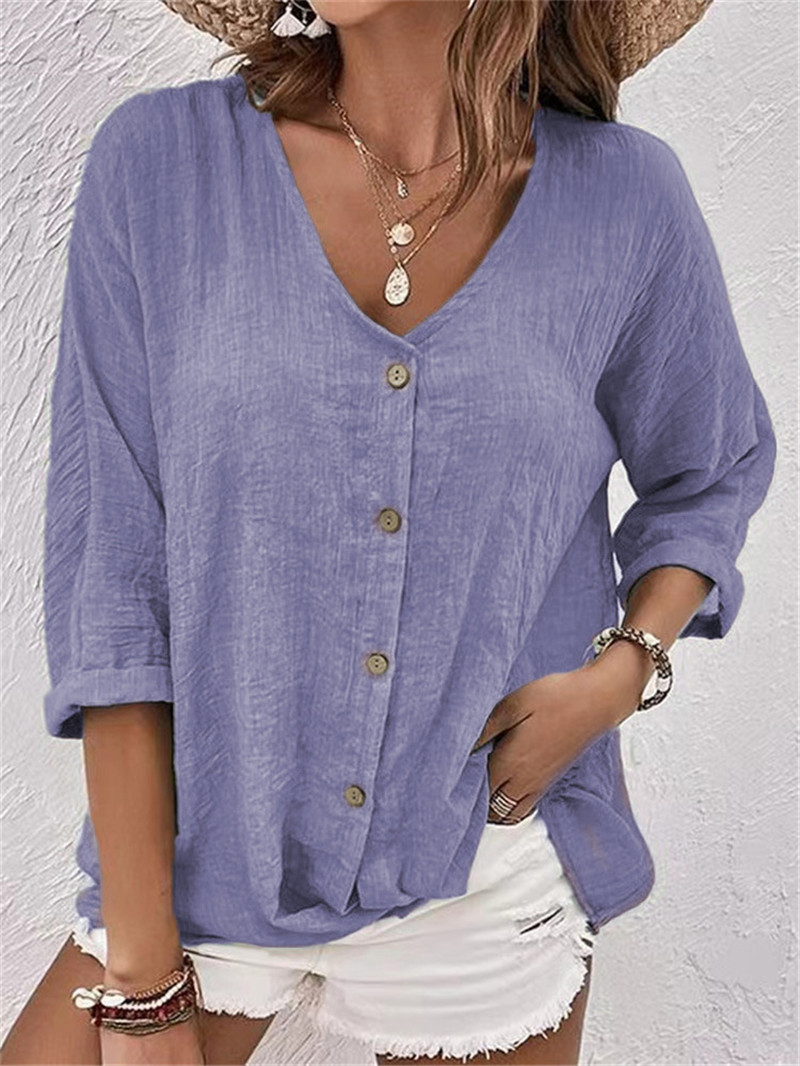 Elegant Buttons Solid Blouse S - Sewing V recension och pris