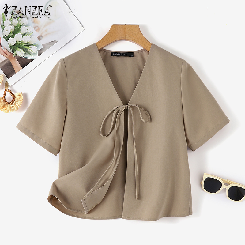 ZANZEA Women Fashion Tied Fron - Sewing V recension och pris