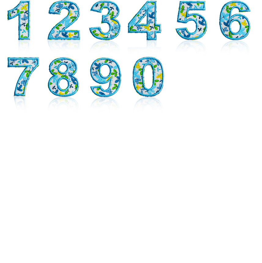 10 Pcs Blue Color Number Alpha - Sewing Id recension och pris