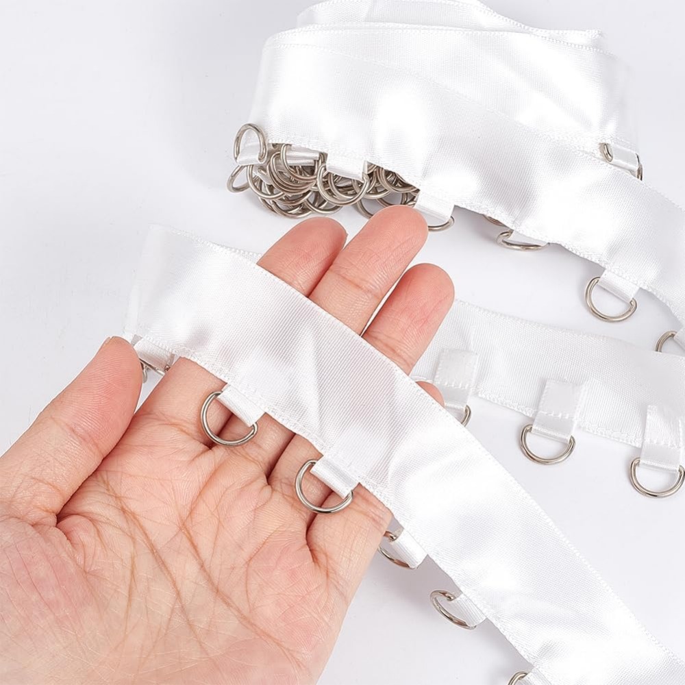 4 Yards White Grommet Trim wit - Sewing Kit recension och pris