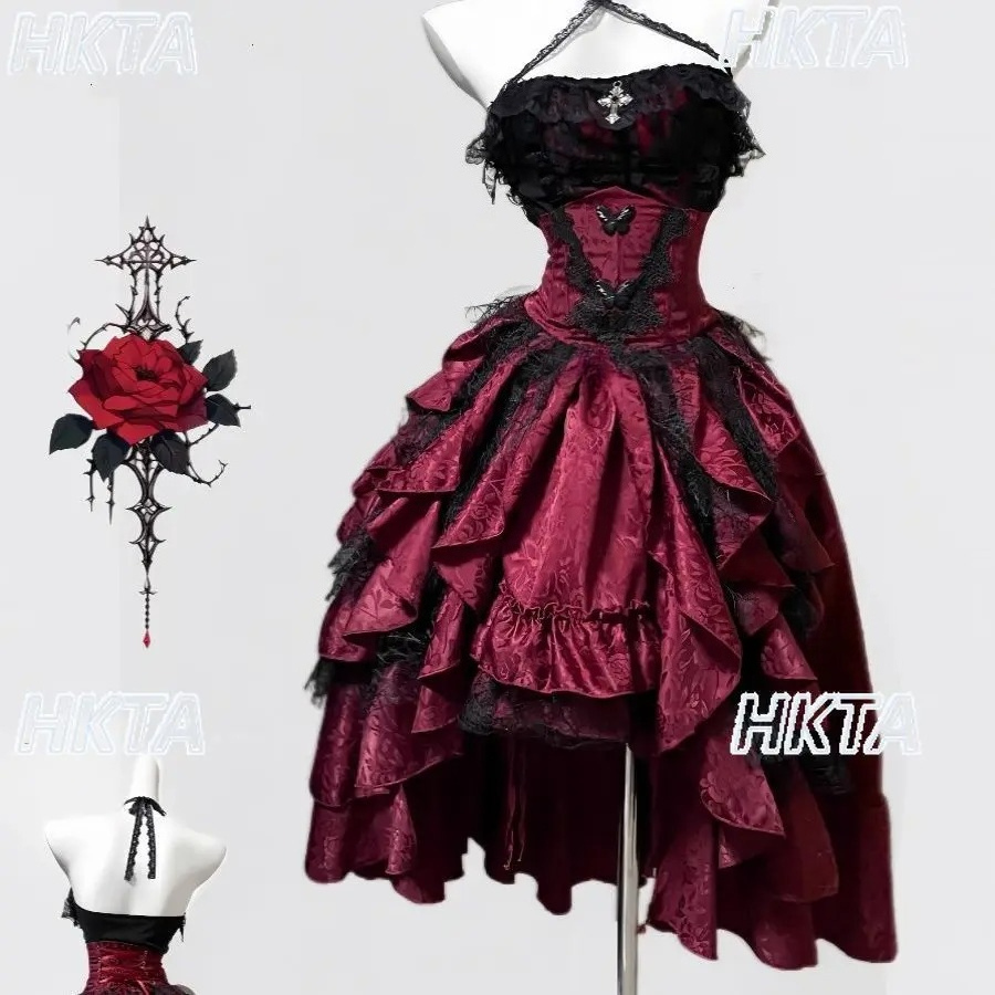 Dark Gothic Style Halter Long  - Sewing Vest recension och pris