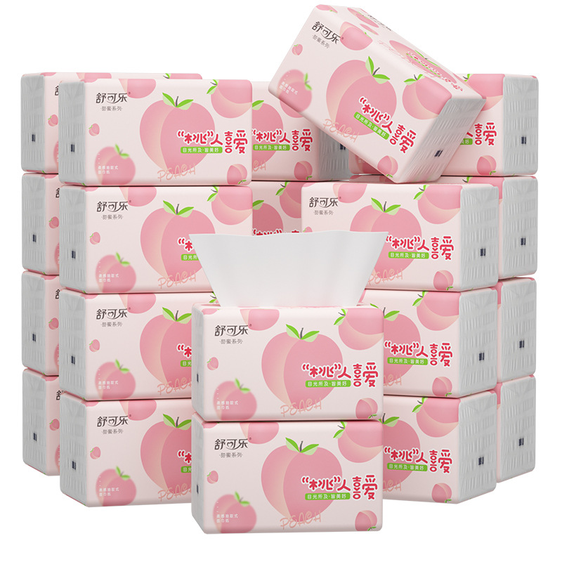 Cute Peach Pattern Facial Tiss - Pattern Tissue Paper recension och pris