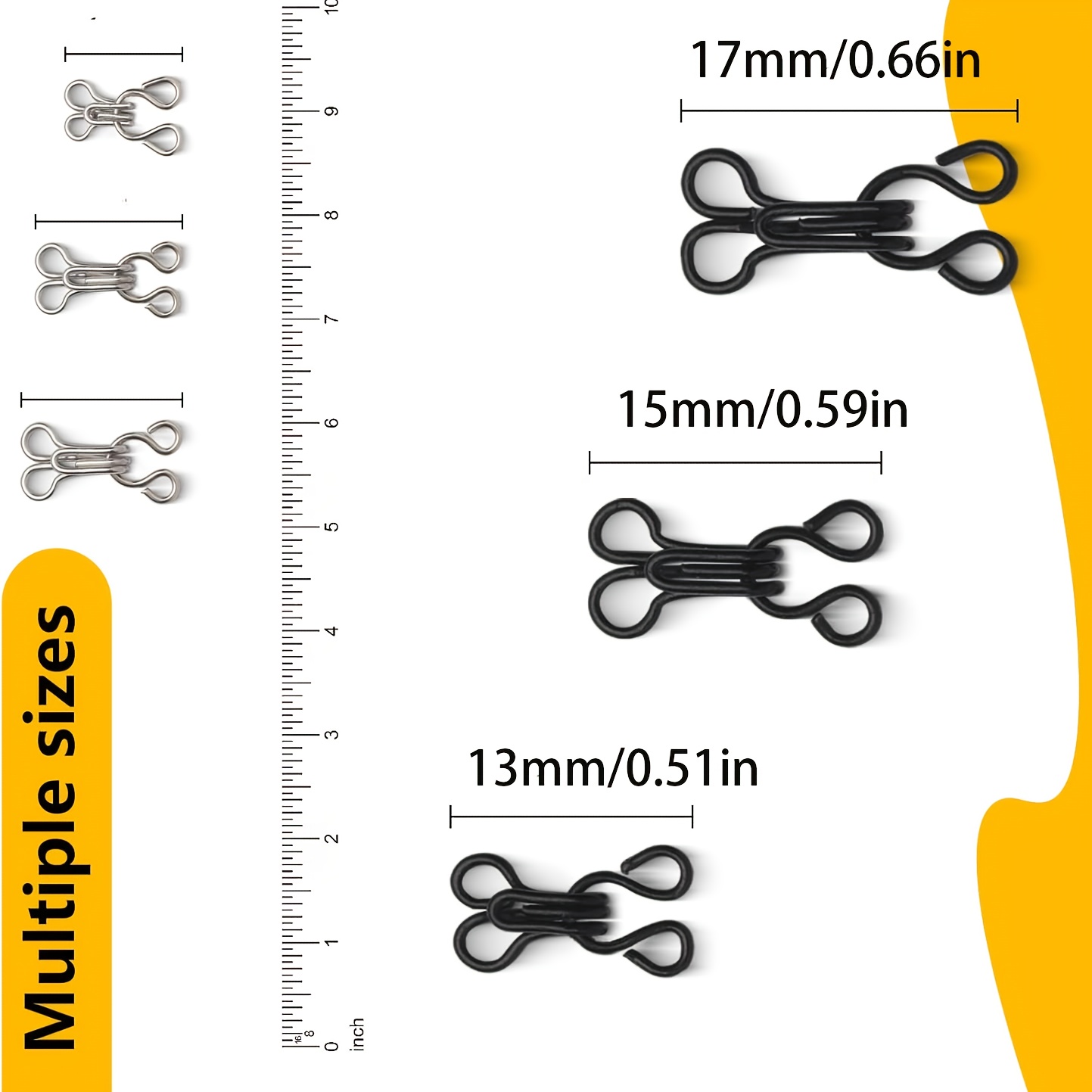 Invisible Collar Hooks and Eye - Hook Eye Fastener recension och pris