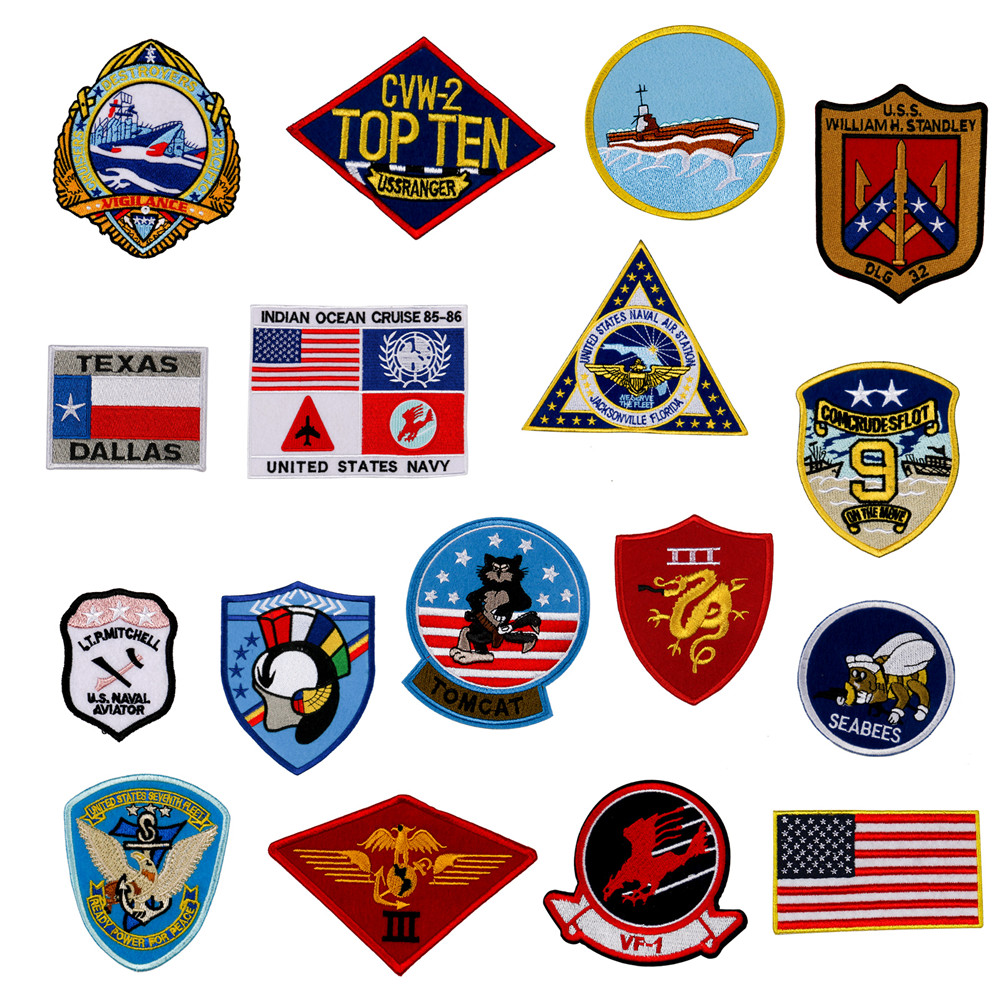 17pcs Top Gun Jacket Logo Clot - Sewing Jackets recension och pris