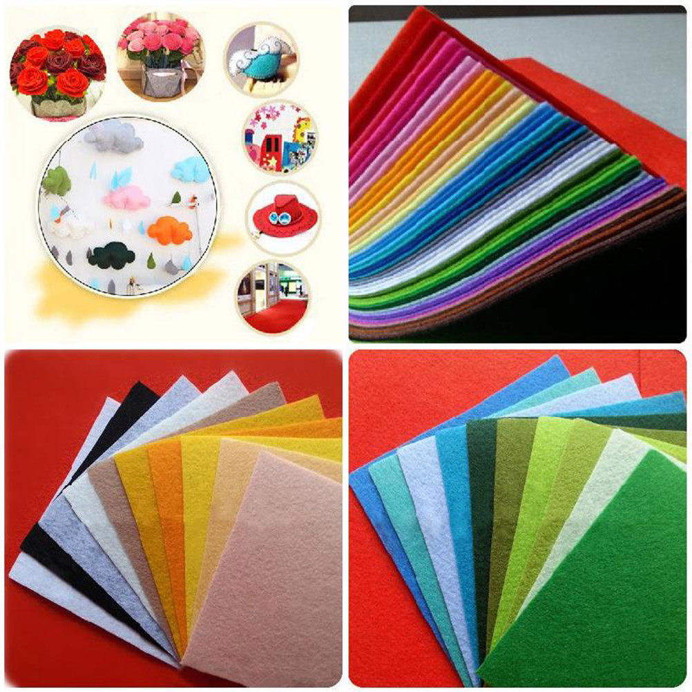 40Pcs Multicolor Nonwoven Fabr - Is Sewing Textile Art recension och pris