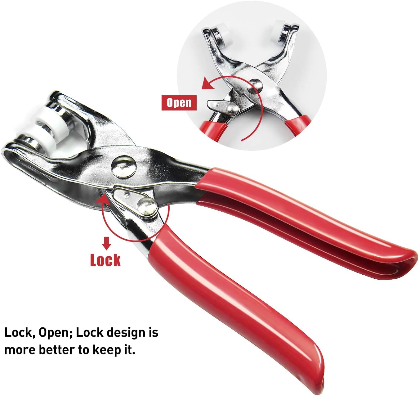 50/100 Metal Prong Snap Button - Snap Button Plier recension och pris