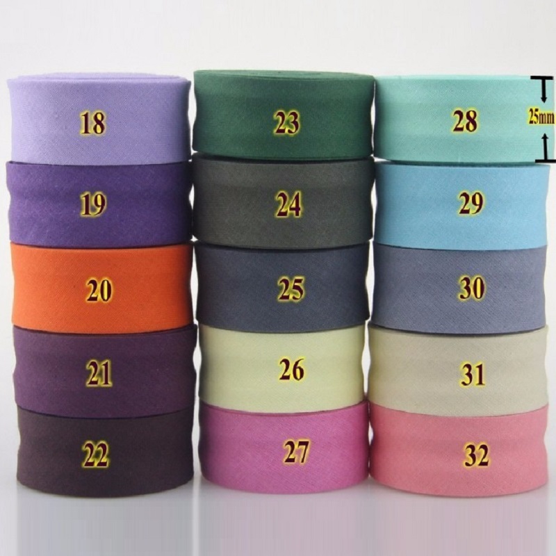 25mm Cotton Folded Bias Tape I - Binding Tape Bias recension och pris