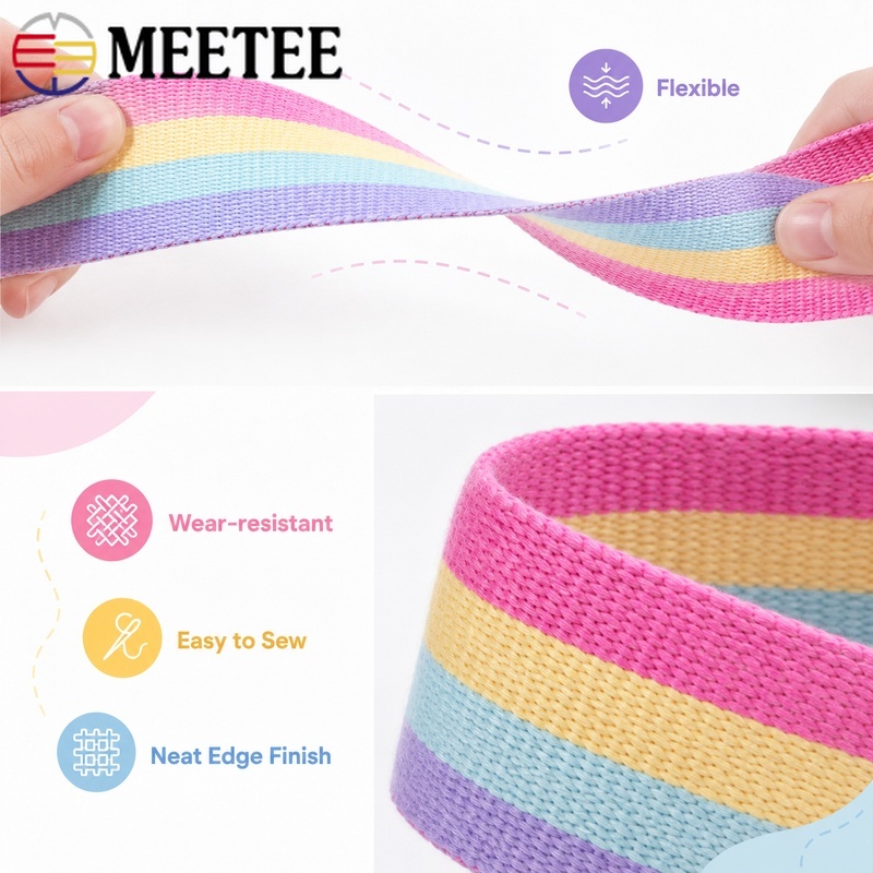 5/10M 25/32/38mm Rainbow Webbi - Binding Tape Bias recension och pris