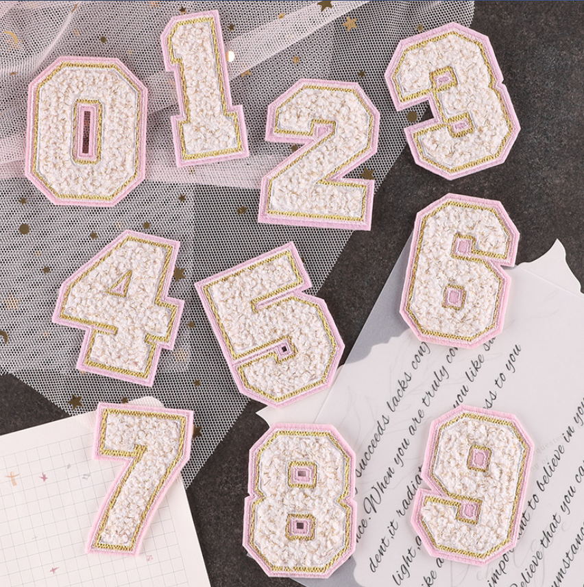 10 Pcs Towel Number Alphabet E - Sewing Id recension och pris