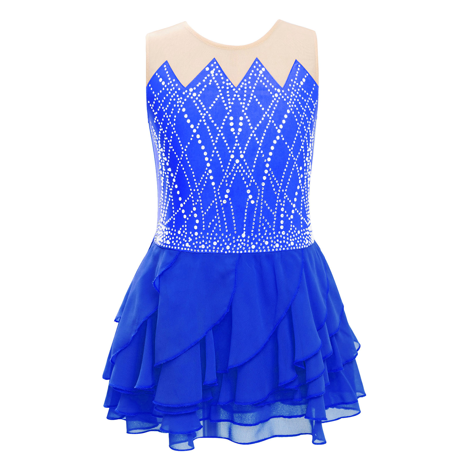 Girls Mesh Figure Skating Dres - Sewing Vest recension och pris