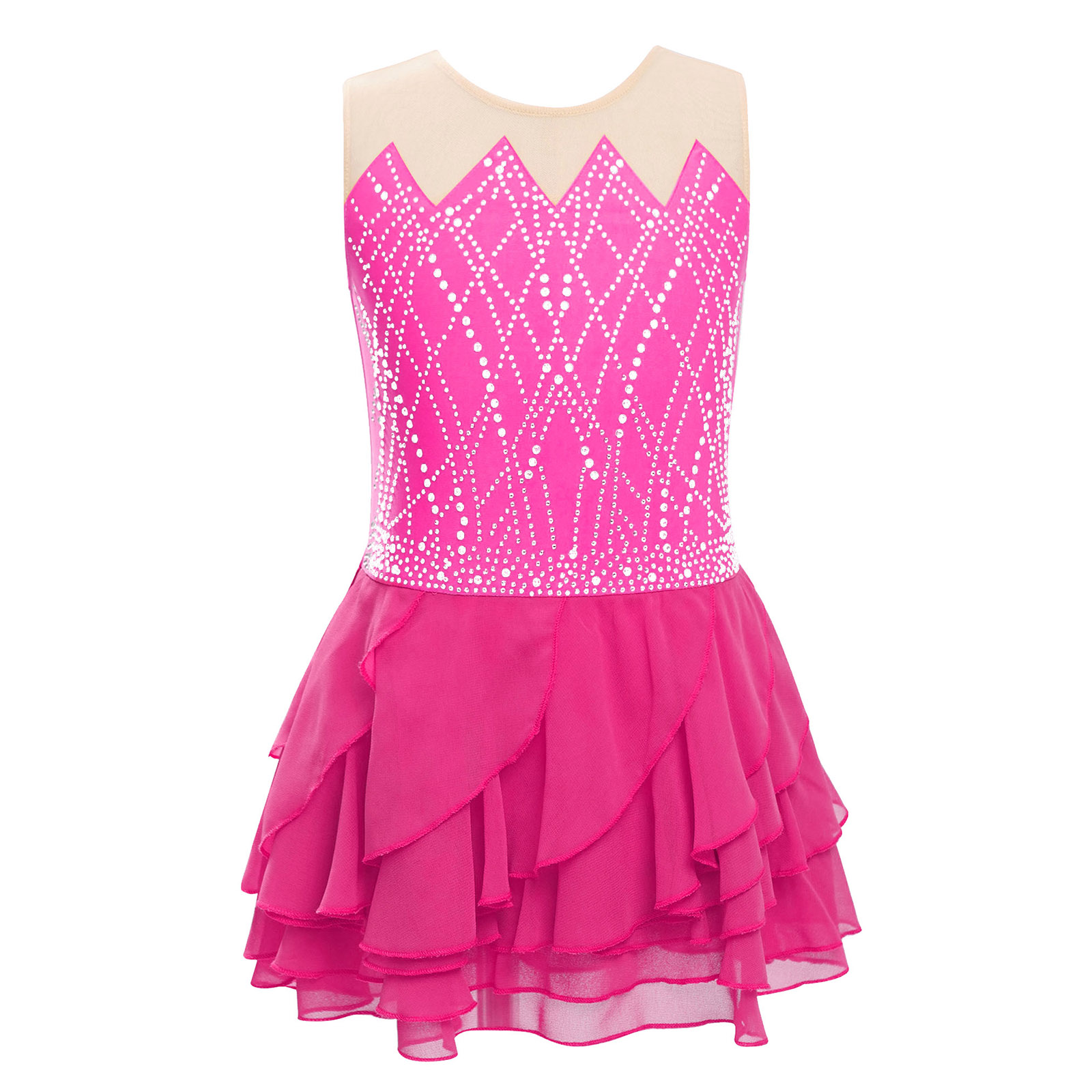 Girls Mesh Figure Skating Dres - Sewing Vest recension och pris