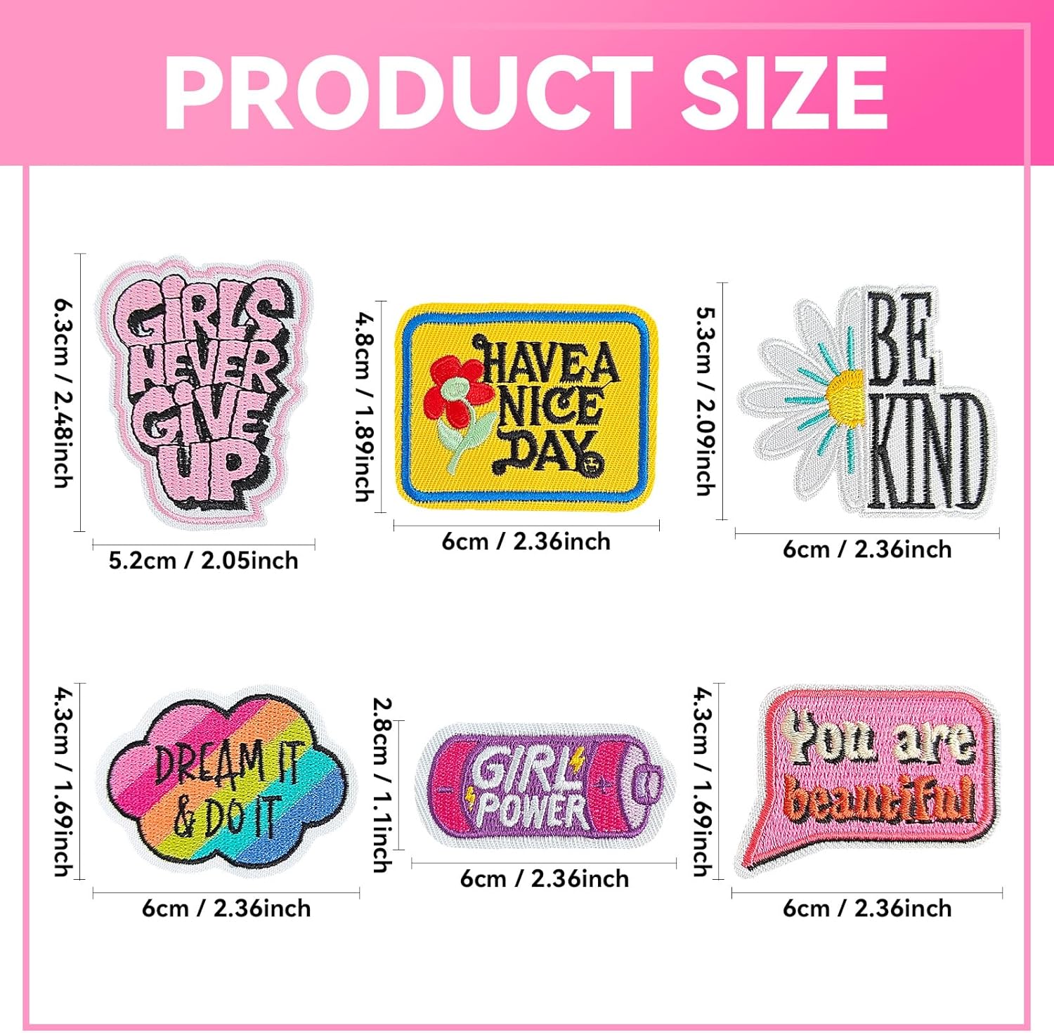 25Pcs Phrase Iron on Patches f - Sewing Jackets recension och pris