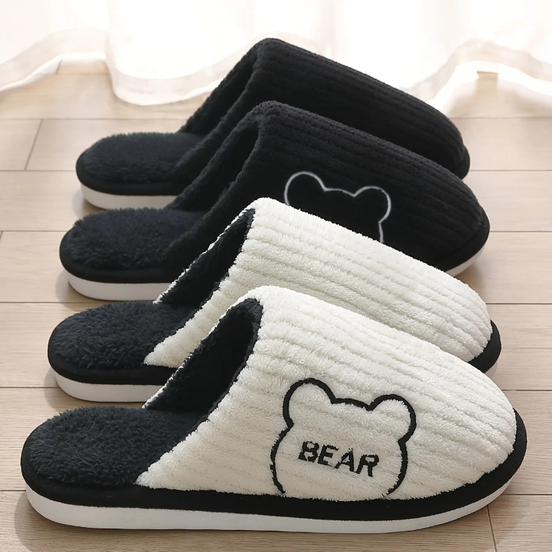 Winter Warm Plush Slippers Men - Sewing Fleece recension och pris