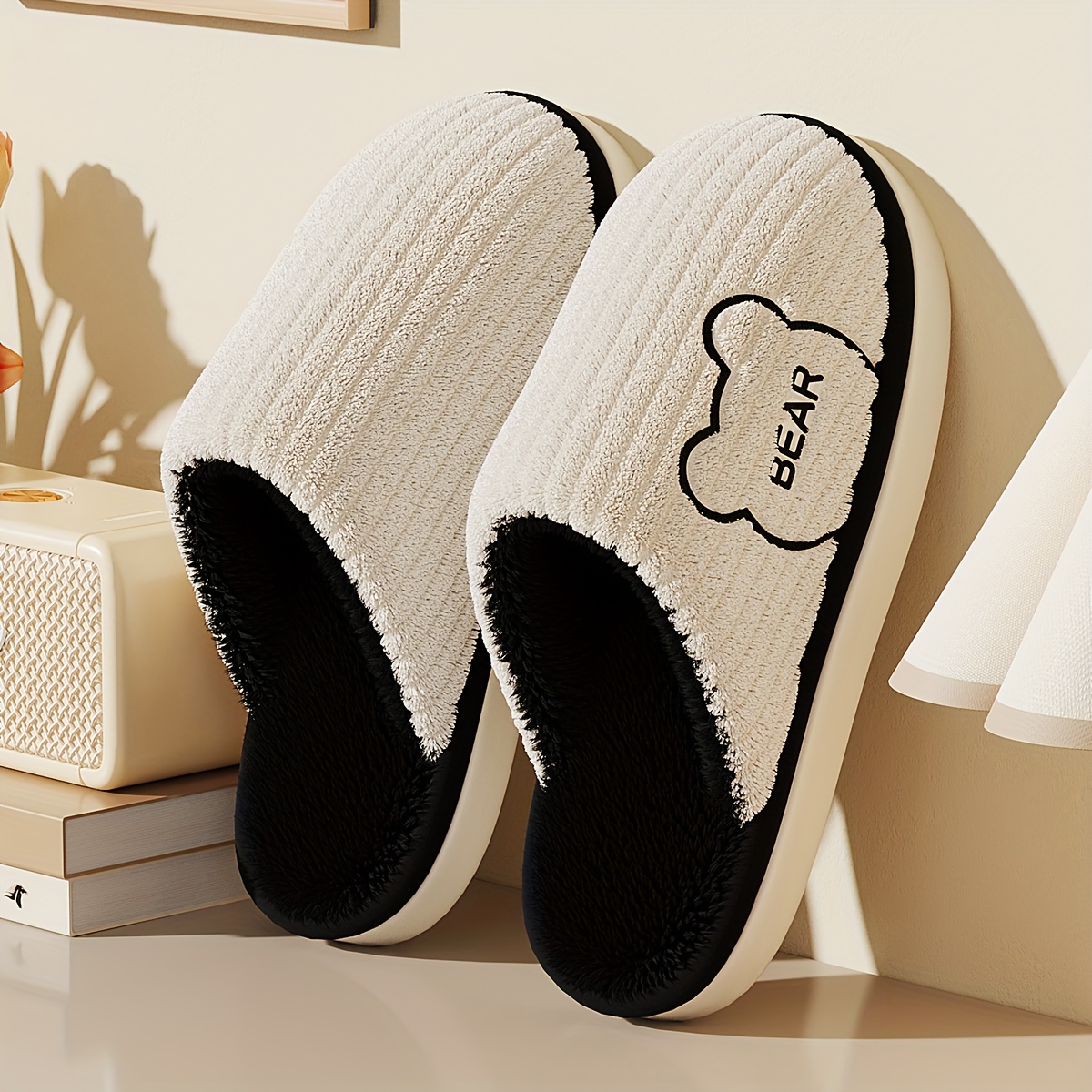 Winter Warm Plush Slippers Men - Sewing Fleece recension och pris