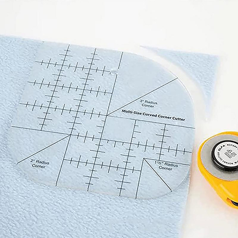 Curved Corner Cutter Quilt Rul - Quilting Ruler Square recension och pris