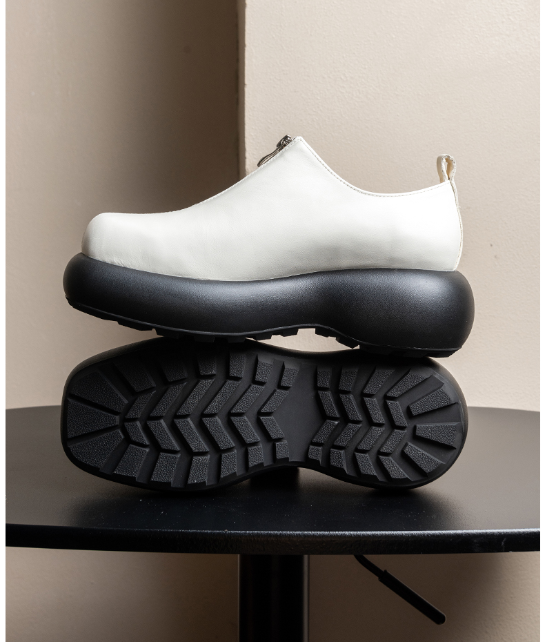 Derby Shoes for Men's Height I - Sewing Front Zipper recension och pris