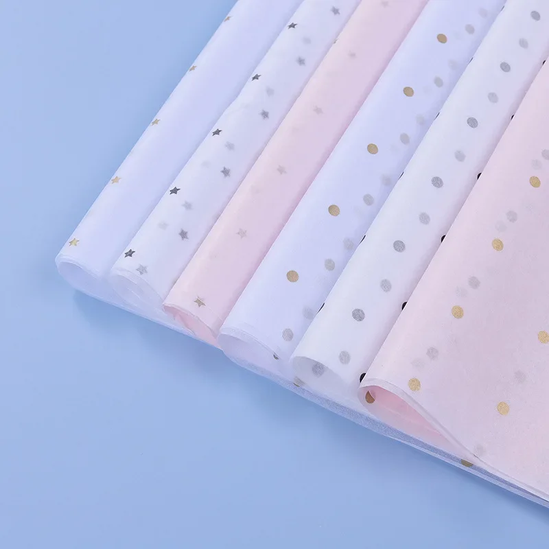 10 Sheets/lot 50*70 Cm Gift Wr - Pattern Tissue Paper recension och pris
