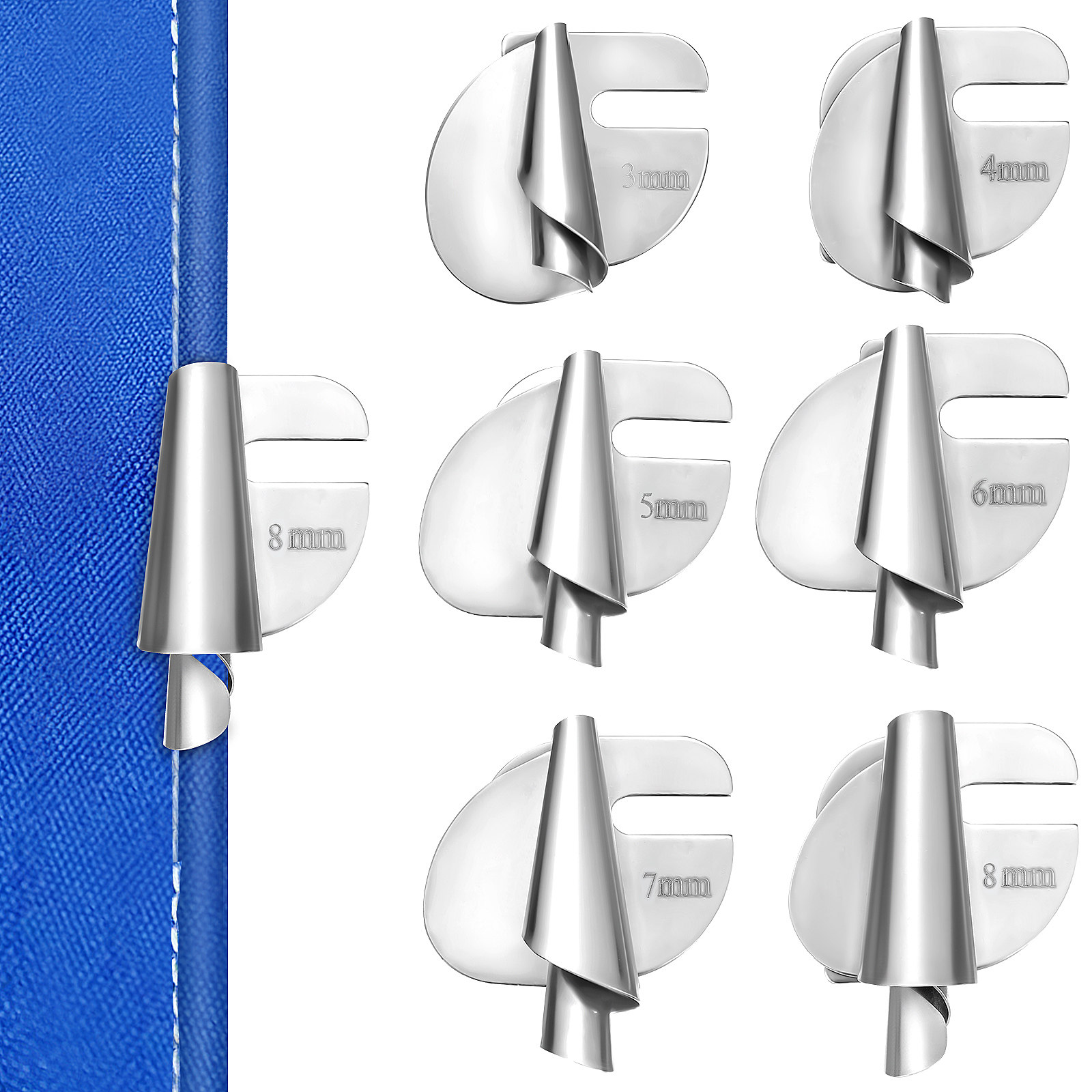 6Pcs Universal Rolled Hem Pres - Rolled Hem Foot recension och pris